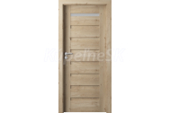 PORTA Doors SET Rámové dvere VERTE PREMIUM D.1 skloMat, 3Dfólia Dub Klasický+zárubeň