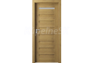 PORTA Doors SET Rámové dvere VERTE PREMIUM D.1 skloMat, 3Dfólia Dub Prírodný+zárubeň