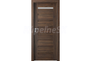 PORTA Doors SET Rámové dvere VERTE PREMIUM D.1 skloMat, 3Dfólia Dub Šarlátový+zárubeň