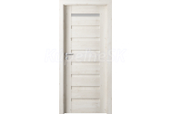 PORTA Doors SET Rámové dvere VERTE PREMIUM D.1 skloMat, 3Dfólia Dub Škandinávsky+zárubeň