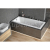 Besco MODERN SLIM Vaňa obdĺžniková akrylátová, 160x70cm, 162 l, Biela