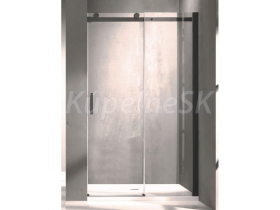 Hopa BELVER BLACK Sprchové dvere posuvné 120x195cm, univerz., rám Čierny Al, sk. číre 8mm