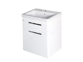 Sapho ELLA umývadlová skrinka 46,5x65x38,5cm, 2x zásuvka,biela