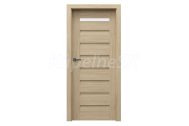 PORTA Doors SET Rámové dvere VERTE PREMIUM D.1 skloMat, 3Dfólia Dub Matný + zárubeň