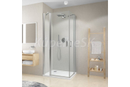 Roth CI EPF 1-krídlové sprchové dvere s pevným dielom 80x200cm, Brillant/sk.Číre