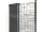 Roth CITWF Sprchová zástena Walk-in 100cm, profil Čierny / sklo Potlač,1x vzpera