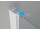 Hopa BE.COLORS WALK-IN sprchový kút 100x200 cm,sklo Reflex,profil Blue navy,1x vzpera