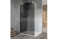 Gelco VARIO WHITE 1-dielna sprch. zást. na inštal. k stene,1x profil,Dymové sklo,š. 110 cm