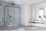 Hopa BE.COLORS N1FS sprchové dvere 130x200 cm,Reflex bezpečnostné sklo,rám Lavanda