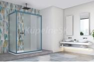 Hopa BE.COLORS N1FS sprchové dvere 100x200 cm,Millrighe bezpečnostné sklo,rám Silver