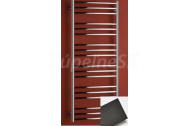 PMH Laveno kúpeľňový radiátor 790/500 (v/š), oblý, 248 W, čierna štruktúra