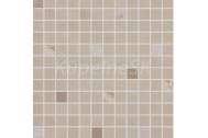 Rako UP retrifikovaná hladká reliéfna lesklá mozaika 30x30 cm Hnedošedá