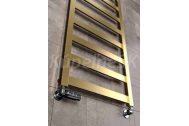 Jellow RYOKO kúpeľňový rebríkový radiátor 127x54 cm 497 W rovný Zlatá