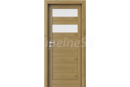 PORTA Doors SET Rámové dvere VERTE HOME C.2 so sklom, fólia Dub prírodný + zárubeň