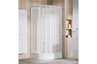 Ravak SUPERNOVA ASBK6 štvrťkruhový sprchový box 80x80cm,Pearl/Biely,posuvné dvere+Cleaner