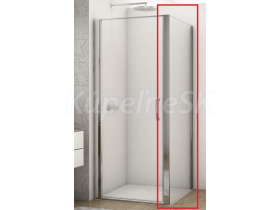 SanSwiss DIVERA bočná stena pre sprchové dvere 80x200cm sklo Číre profil Chróm