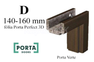 Porta Verte regulovaná zárubňa, hrúbka steny D 140-160 mm iba do akciového setu