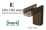 Porta Verte regulovaná zárubňa, hrúbka steny G 200-220 mm iba do akciového setu