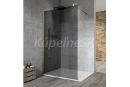 Gelco VARIO GOLD MATT jednodielna sprchová zástena na inštaláciu k stene, dymové sklo, 900