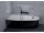 Polysan PROJEKTA L MONOLITH rohová voľne stojaca vaňa 156x77x60cm, biela/čierna