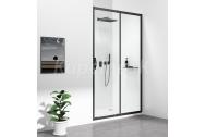 Gelco SIGMA SIMPLY BLACK sprchové dvere do niky posuvné 110x190 cm, číre sklo