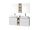 Mereo Aira, kúpeľňová skrinka 20 cm, horná, policová, Multidecor, Light Select Walnut