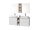 Mereo Aira, kúpeľňová skrinka 101 cm, Multidecor, White Loft Pine