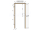 ERKADO SET Rámové dvere Miskant 2 presklené,čierna línia fólia Greko, Biela+zárubeň