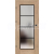 ERKADO SET Rámové dvere Miskant 6 presklené,čierna línia fólia Premium Dub+zárubeň
