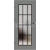 ERKADO SET Rámové dvere Miskant 4 presklené,čiern línia CPL Laminát SvetloSivá St+zárubeň