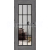 ERKADO SET Rámové dvere Miskant 3 presklené,čier línia fólia Premium Jaseň Grafit+zárubeň