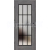 ERKADO SET Rámové dvere Miskant 4 presklené,čier línia fólia Premium Jaseň Grafit+zárubeň