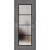 ERKADO SET Rámové dvere Miskant 6 presklené,čier línia fólia Premium Jaseň Grafit+zárubeň