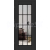 ERKADO SET Rámové dvere Miskant 3 presklené,čierna línia CPL Laminát Čierna St+zárubeň