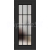 ERKADO SET Rámové dvere Miskant 4 presklené,čierna línia CPL Laminát Čierna St+zárubeň