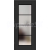 ERKADO SET Rámové dvere Miskant 6 presklené,čierna línia CPL Laminát Čierna St+zárubeň