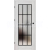ERKADO SET Rámové dvere Miskant 4 presklené,čierna línia fólia Premium Javor Šedý+zárubeň