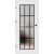 ERKADO SET Rámové dvere Miskant 4 presklené,čierna línia fólia Premium Biela Kôra+zárubeň