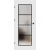 ERKADO SET Rámové dvere Miskant 6 presklené,čierna línia fólia Premium Biela Kôra+zárubeň
