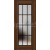 ERKADO SET Rámové dvere Miskant 4 presklené,čierna línia fólia Greko, Orech+zárubeň