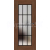 ERKADO SET Rámové dvere Miskant 4 presklené,čierna línia fólia Premium Orech+zárubeň