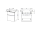 Mereo Mailo, kúpeľňová skrinka 61 cm, chróm madlo, Multidecor, Chromix biely
