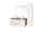 Mereo Bino, kúpeľňová skrinka 121 cm, Multidecor, Dub Kronberg svetlý