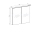 Mereo Kúpeľňová zrkadlová skrinka 80 cm, galerka, 2 x dvierka, Multidecor, Orech Predazzo