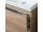 Mereo Mailo, kúpeľňová skrinka 121 cm, chróm madlo, Multidecor, White Loft Pine
