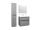 Mereo Mailo, kúpeľňová skrinka 121 cm, čierne madlo, Multidecor, Light Rock Hickory