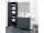 Mereo Mailo, kúpeľňová skrinka vysoká 170 cm, čierne madlo, Multidecor, Dub San remo sand