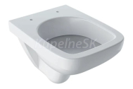 Geberit Selnova Compact WC závesné 48x36 cm,hlboké splachovanie,skrát.vylož.,hranaté,Biele