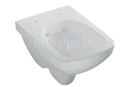 Geberit Selnova Compact WC závesné 49x35 cm,hlboké splachovanie,Rimfree,hranaté,Biele