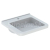 Geberit Selnova Comfort Square bezbariér. umýv. 55x52,5cm,otv.pre bat,bez prepadu,Biela